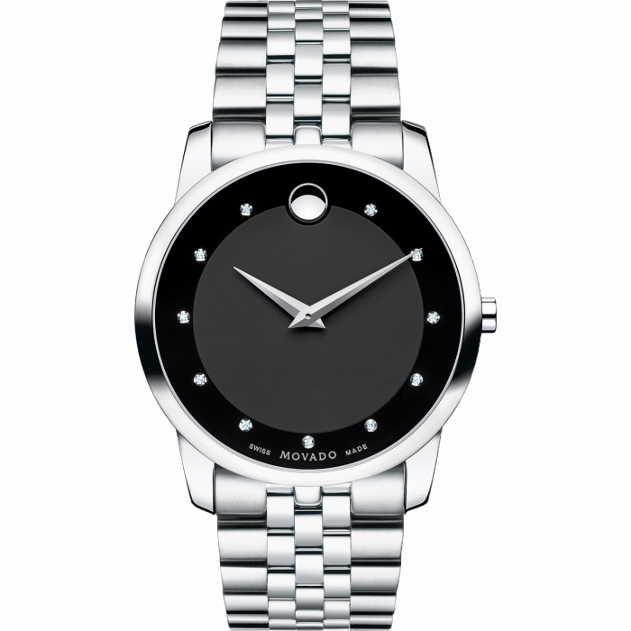 Movado Museum Classic Quartz Mặt Tròn Dây Kim Loại Bạc 0606878