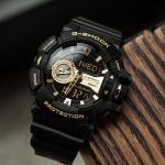 Casio G SHOCK Mặt Số Tròn Dây Đeo Nhựa Màu Đen GA-400GB-1A9