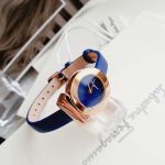 Salvatore Ferragamo Gancino Mặt Tròn Xanh Dây Da SF4300318