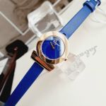 Salvatore Ferragamo Gancino Mặt Tròn Xanh Dây Da SF4300318