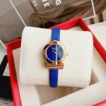 Salvatore Ferragamo Gancino Mặt Tròn Xanh Dây Da SF4300318
