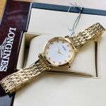 Seiko Quartz Mặt Số Đính Swarovski Dây Kim Loại Vàng SFQ802P1