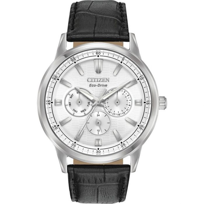 Citizen Corso Eco-Drive Mặt Số Tròn Dây Da Đen  BU207- 04A