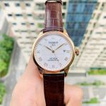 Tissot Le Locle Automatic Cọc Số La Mã Dây Da Nâu T006.407.36.033.00