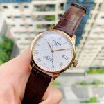 Tissot Le Locle Automatic Cọc Số La Mã Dây Da Nâu T006.407.36.033.00