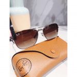 Ray-ban Sunglasses Mắt Vuông Màu Nâu Gọng Kim Loại RB3603 004/13