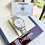 Longines Master Automatic Mặt Trắng Dây Demi Vàng 18K L2.628.5.12.7