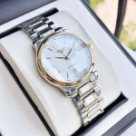 Longines Master Automatic Mặt Trắng Dây Demi Vàng 18K L2.628.5.12.7