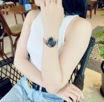 Salvatore Ferragamo Minuetto Mặt Số Đen Dây Kim Loại Vàng SF8200719