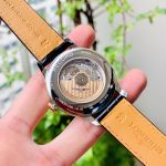 Longines Record Automatic Mặt Tròn Dây Da Đen L2.820.5.57.2