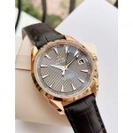 Omega Seamaster Aqua Terra Automatic Mặt Tròn Dây Da Màu Nâu Lịch Ngày 23123422106001