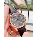 Omega Seamaster Aqua Terra Automatic Mặt Tròn Dây Da Màu Nâu Lịch Ngày 23123422106001