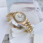 Citizen Quartz Mặt Tròn Dây Kim Loại Vàng EQ0532-55D