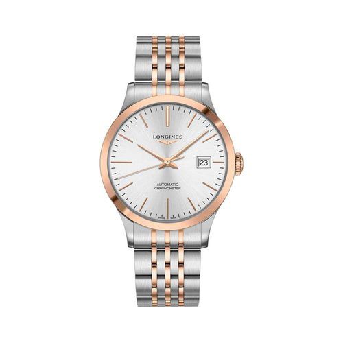 Longines Automatic Mặt Tròn Dây Kim Loại Demi L2.821.5.76.7