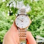 Longines Automatic Mặt Tròn Dây Kim Loại Demi L2.821.5.76.7