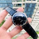 Longines Record Automatic Mặt Tròn Dây Da Đen L2.820.4.57.2