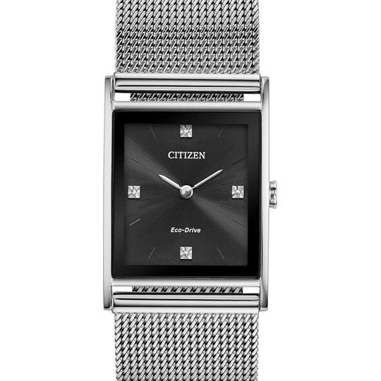 Citizen Axiom Eco Drive Mặt Vuông Dây Kim Loại BL6000-55E