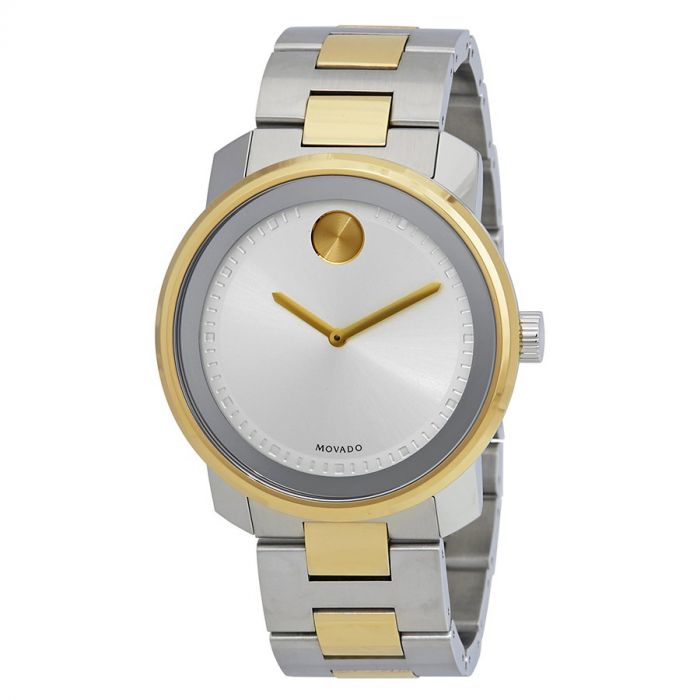 Movado Quartz Mặt Tròn Dây Kim Loại 3600431